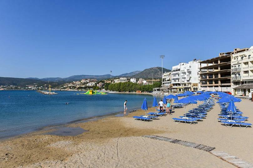 Stunning Seaview Town Apartment アイオス・ニコラオス エクステリア 写真